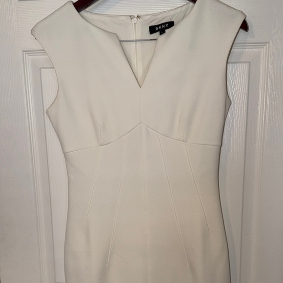 BCBGMaxAzria Ivory Sleeveless Midi Dress - Picture 3 of 4
